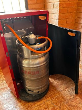 Estufa de gas BARTOLINI roja