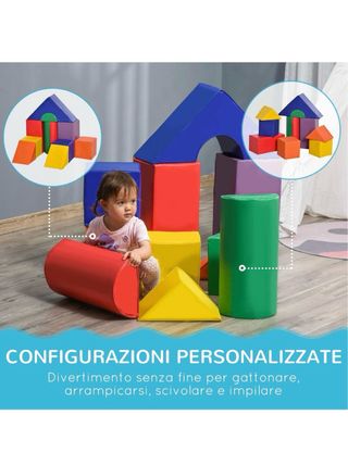Bloques psicomotricidad infantiles de espuma