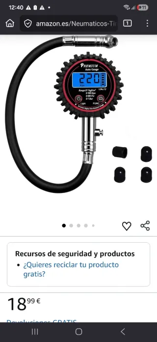 Manómetro Digital Endark