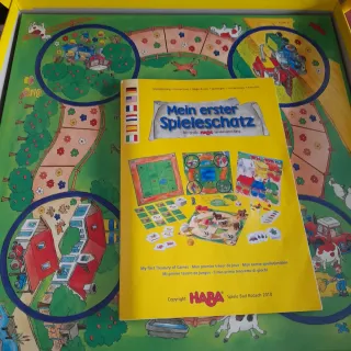 Juego HABA Mi primer tesoro de juegos. Completo.