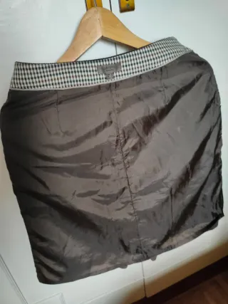 Falda de pana marrón