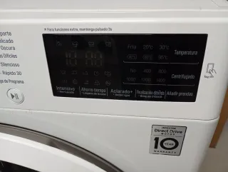 Lavadora LG 9kg 1400rpm.