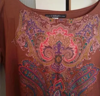 Vestido URBAN talla S manga 3/4 estampado