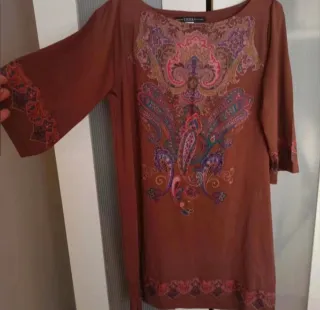 Vestido URBAN talla S manga 3/4 estampado