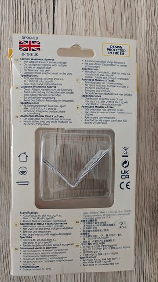 2 Adaptadores de enchufe de viaje