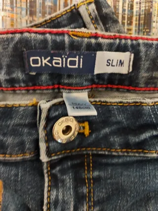 Jeans Okaidi Slim Denim Taglia 10 Anni €15