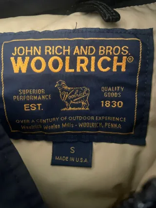 Woolrich Giubbotto Nero Taglia S
