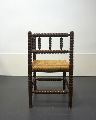 Silla Esquina Holandesa Madera Rattan