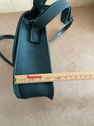 Borsa a tracolla blu petrolio