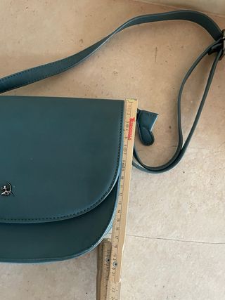 Borsa a tracolla blu petrolio