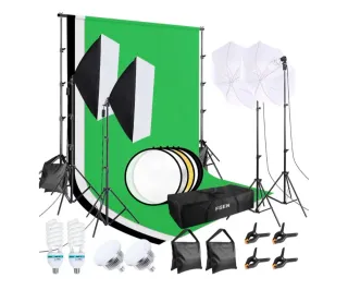 Kit Fotografía: Focos, Croma, Flash, Reflector