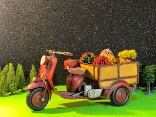 Moto Carro Vintage Decorativo