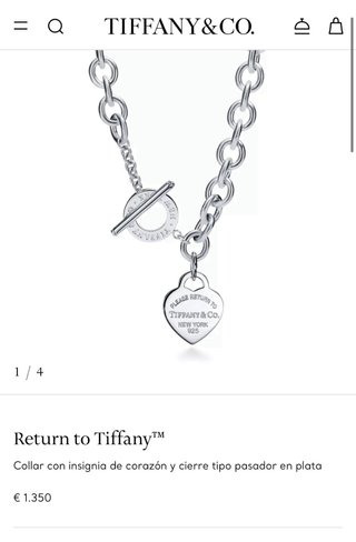 Collar Tiffany & Co. Return to New York
