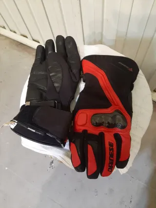 Guantes Dainese Moto Negros y Rojos XL