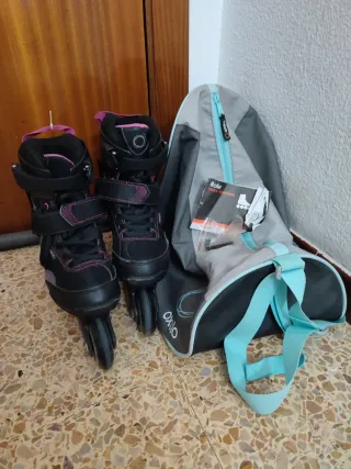 Patines Oxelo Talla 38 + Mochila