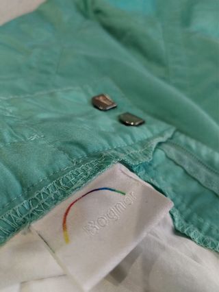 Pantaloni neve e  sci vintage Bogner verde acqua