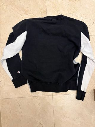 Sudadera Champion Negra y Gris Talla S