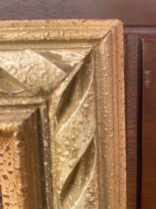 2 Cuadros Óleo Marco Dorado