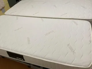 2 Camas Individuales Kibuc + Colchones