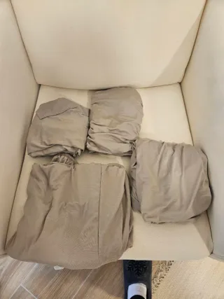 Funda para sillón beige