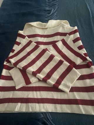 Jersey MNG tipo polo rayas Talla S