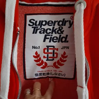 Superdry Hoodie capucha y cremallera Track&Field M