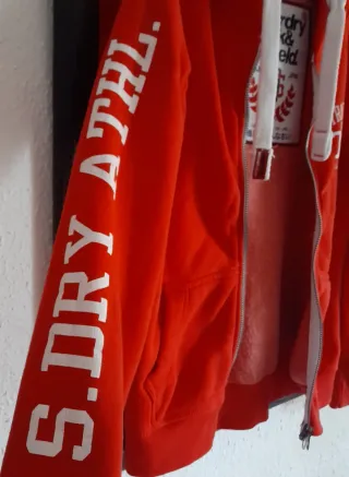 Superdry Hoodie capucha y cremallera Track&Field M