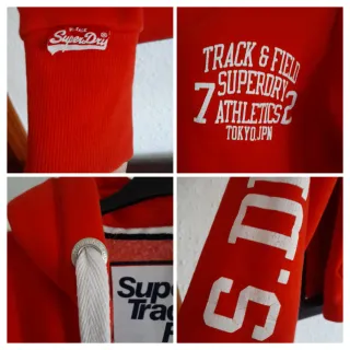 Superdry Hoodie capucha y cremallera Track&Field M