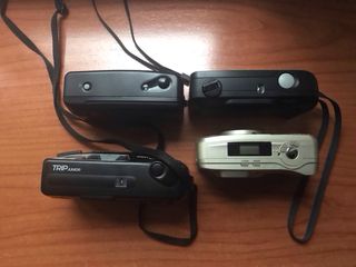 Lote 4 Fotocamere Analogiche Fujifilm, Olympus, Polar