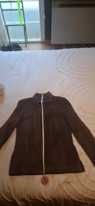 Chaqueta de piel 100% marrón