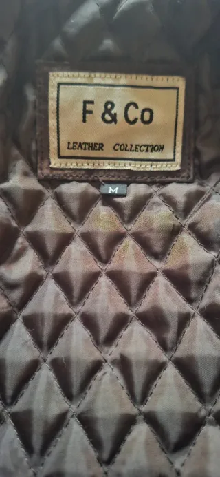 Chaqueta de piel 100% marrón