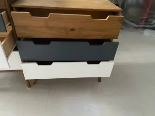 Lote Muebles Habitación Madera y Gris