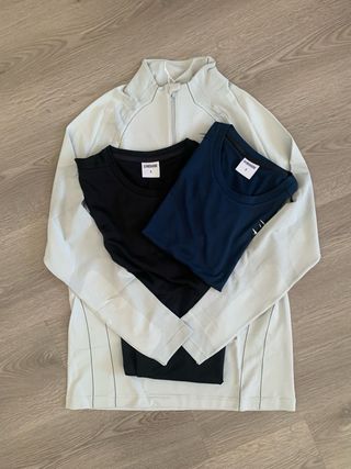 Lote 3 Camisetas Gymshark Talla M