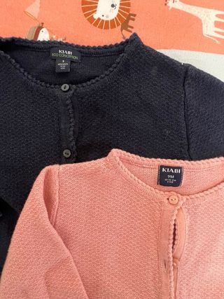 Lote 2 chaquetitas Kiabi 9 meses