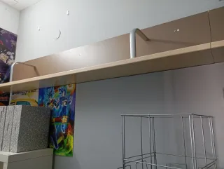 Estantería resistente 2m metal y madera