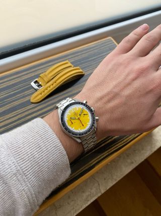 Omega Speedmaster Schumacher Automático Amarillo