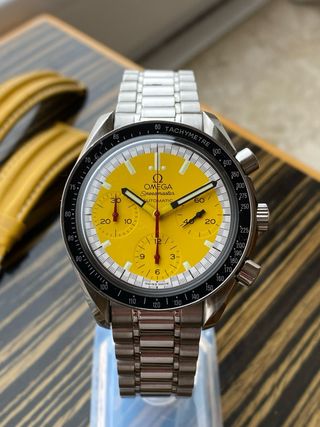 Omega Speedmaster Schumacher Automático Amarillo