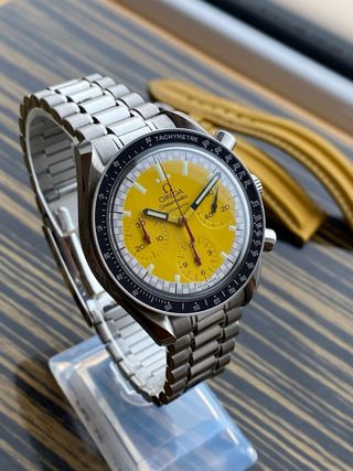 Omega Speedmaster Schumacher Automático Amarillo