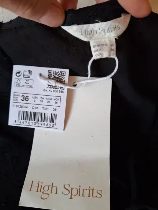 Vestido negro High Spirits Talla 36 y 38