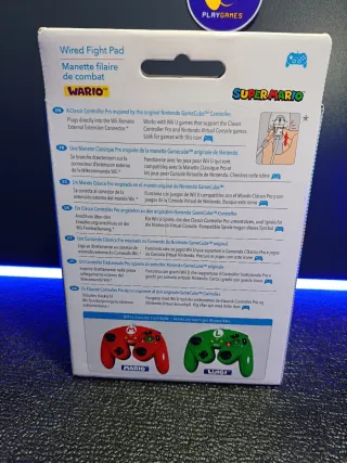Nuevo -Mando Wired Fight Pad Wario Wii U