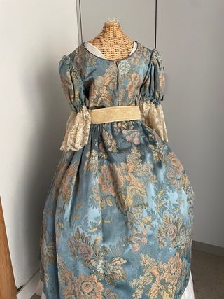 Vestido Niña Siglo XIX Tapicería + retal corpiño