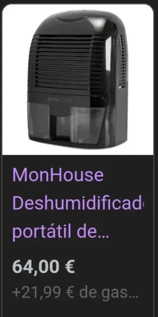 MONHOUSE Deumidificatore 1500ml Portatile, Compatto