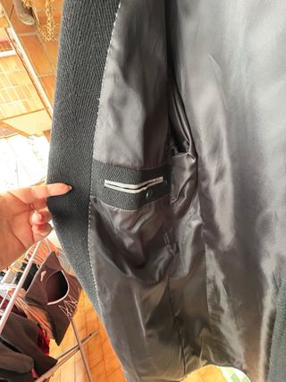 Abrigo negro hombre talla 48