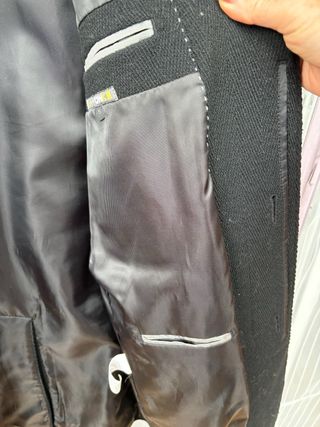 Abrigo negro hombre talla 48