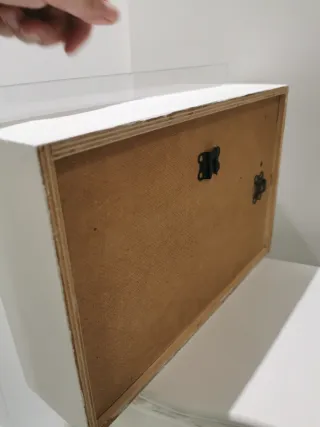 Mini vitrina de madera y cristal