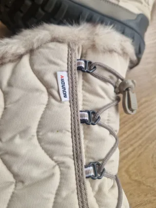 Botas nieve Quechua mujer beige/gris