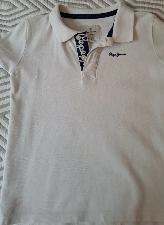 Polo Pepe Jeans niño blanco T4-104cm