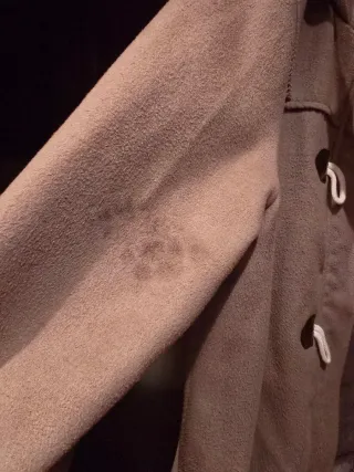 Abrigo tipo trenca beige talla 42