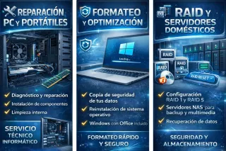 Tecnico informático / Reparacion PC y Portatil