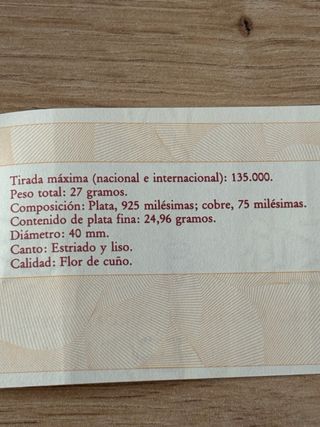 Moneda Plata Barcelona 92 - 2000 PTAS